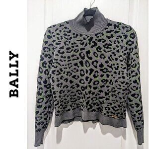 Bally Of Switzerland | Women's Animal Print Turtleneck Sweater